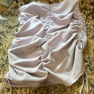 ZARA PURPLE SEQUINED STRETCH MINI SKIRT